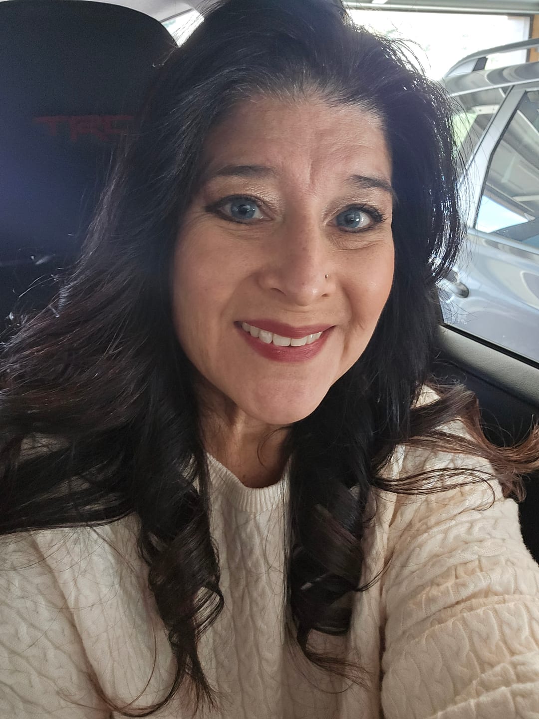 Customer photo review of Love Story Oxytocin Blue Prescription Coloured Contact Lenses