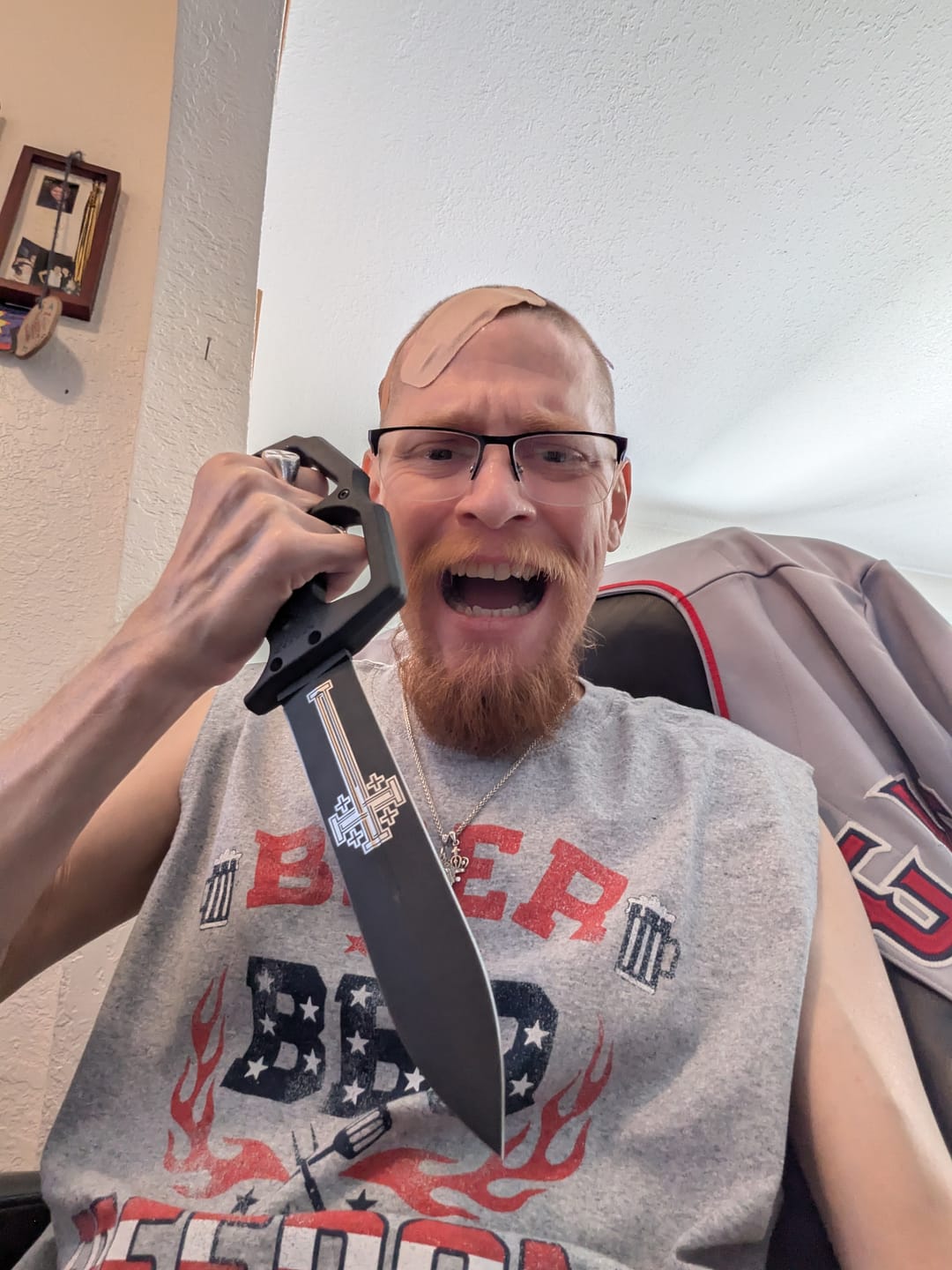Customer photo review of Ave Christus Rex Trench War Dagger