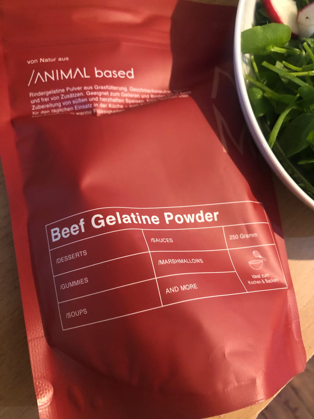 Customer photo review of Rindergelatine Pulver - Grass Fed Beef Gelatine