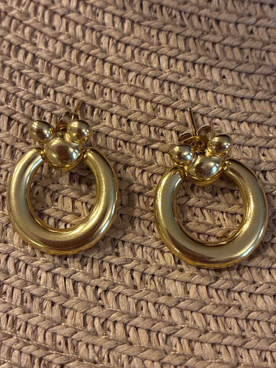 Customer photo review of Leader of the Club Earrings
