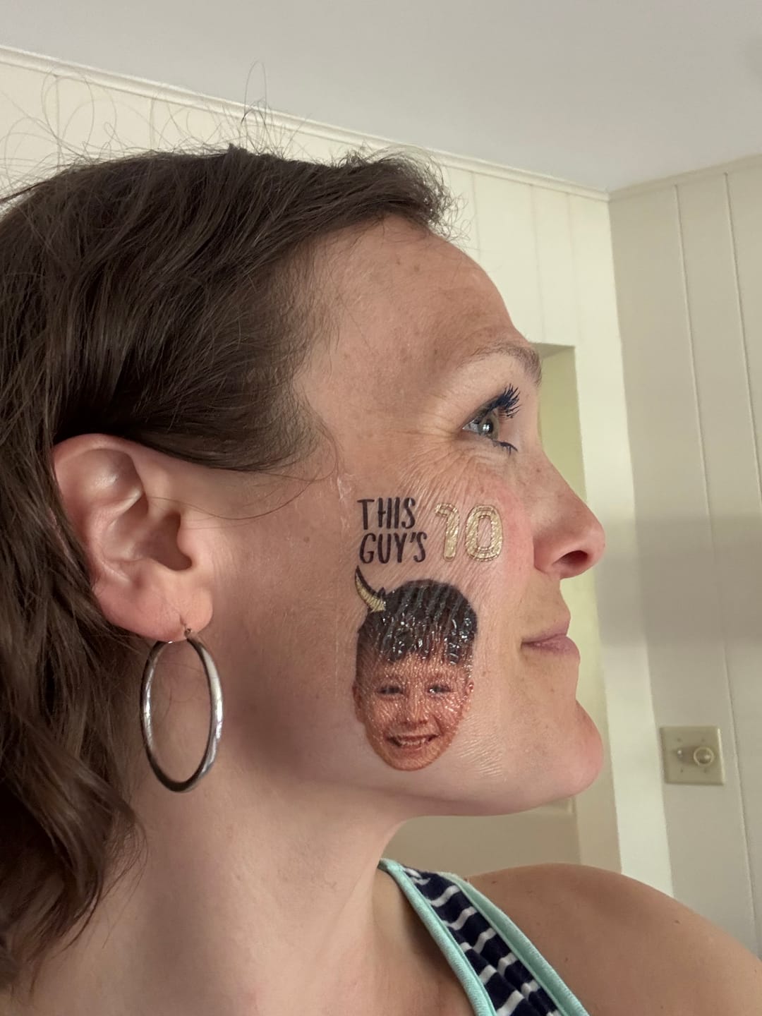 Customer photo review of Custom Photo Dog Face Cut-Out