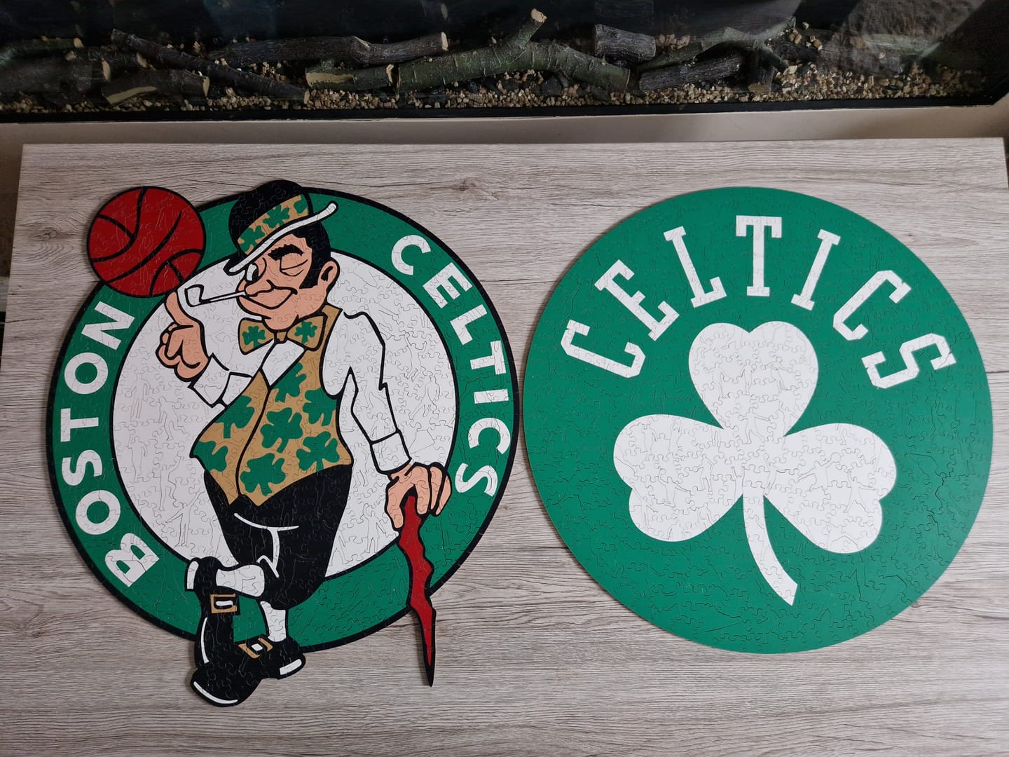 Customer photo review of Boston Celtics™ - Wooden Puzzle