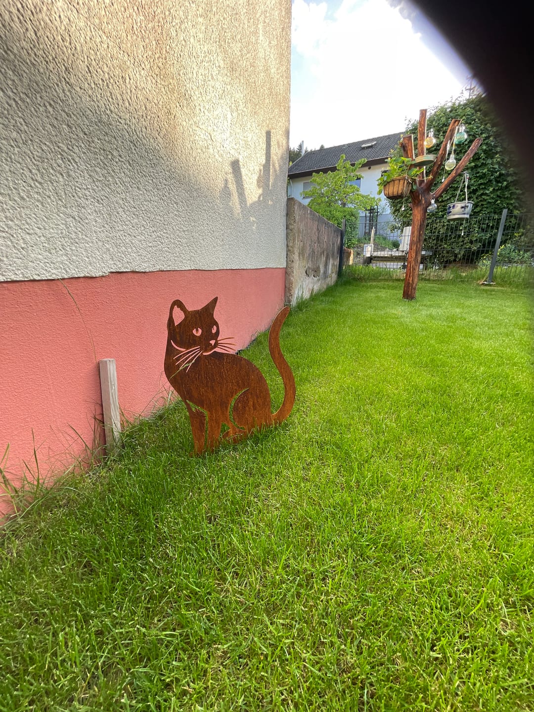 Customer photo review of Gartenstecker Katze sitzend
