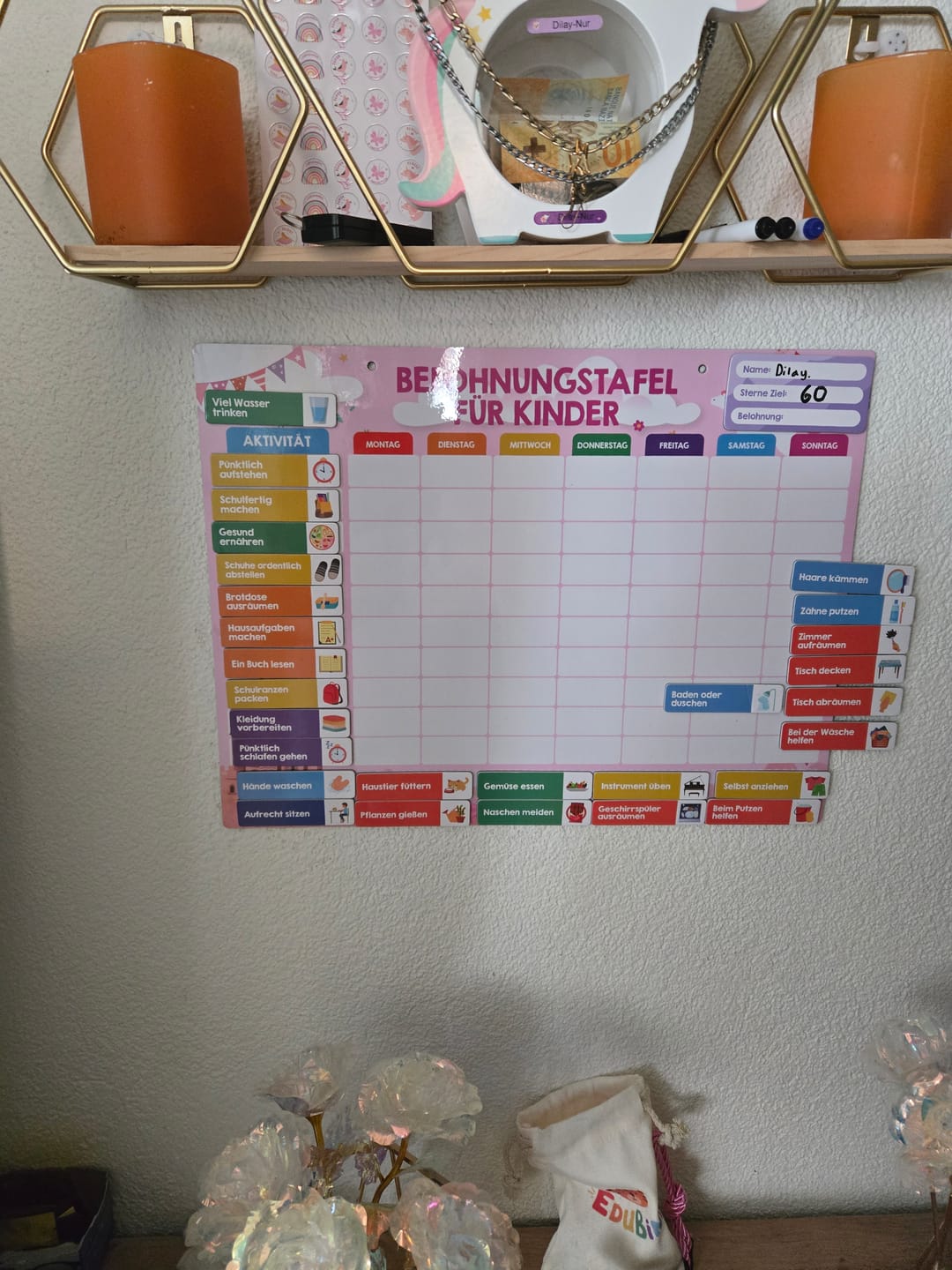 Customer photo review of Edubini Belohnungstafel® für Kinder