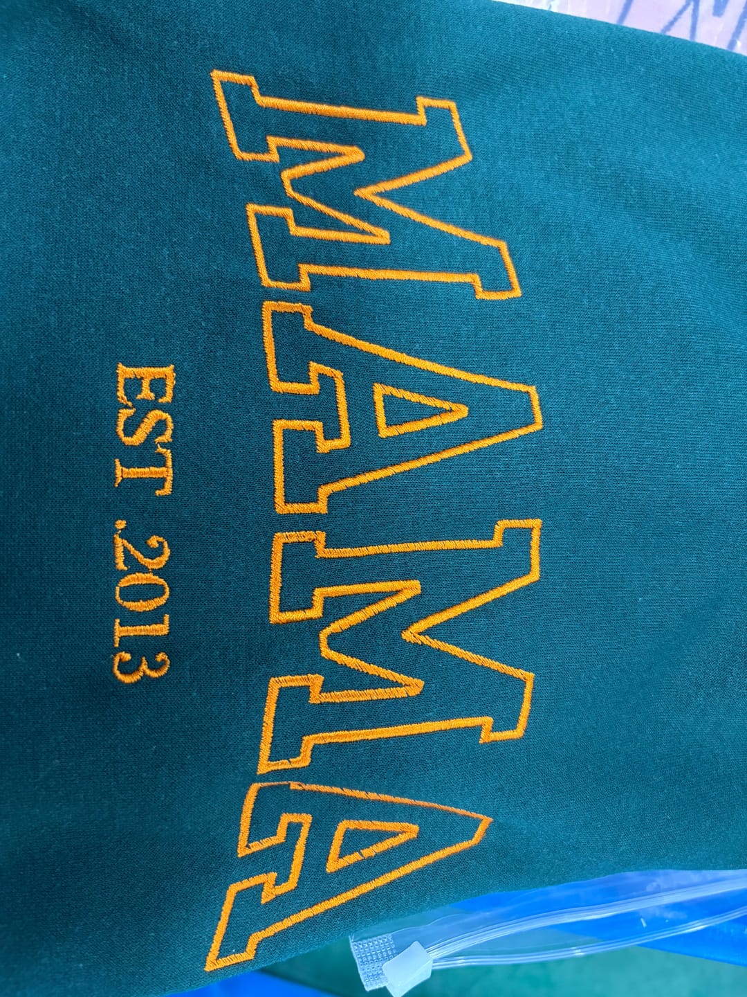 Customer photo review of Custom Embroidered Comfort Colors Grandma and Grandpa Sweatshirt, Gift for Grandma/Grandpa