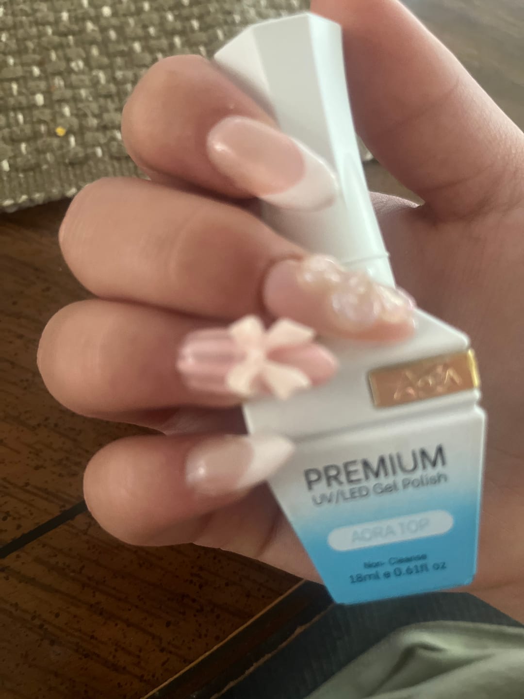 Customer photo review of Aora Non-Cleanse Gel Top Coat