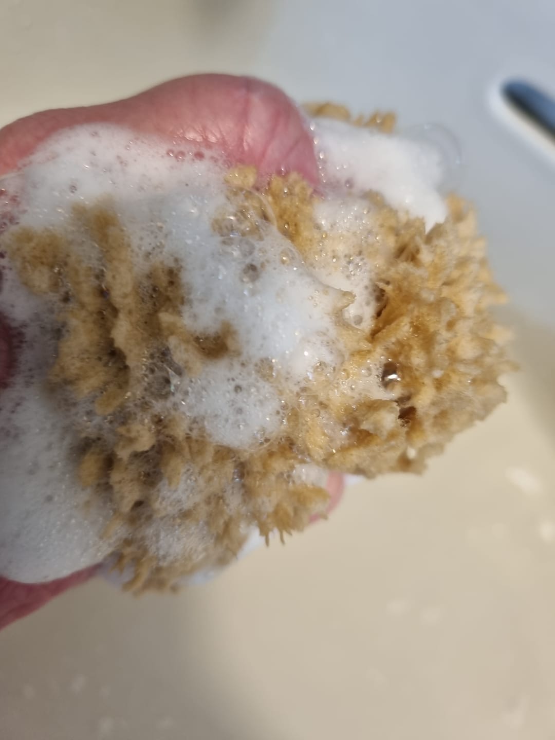 Customer photo review of Freddie's First Bath Bubbles