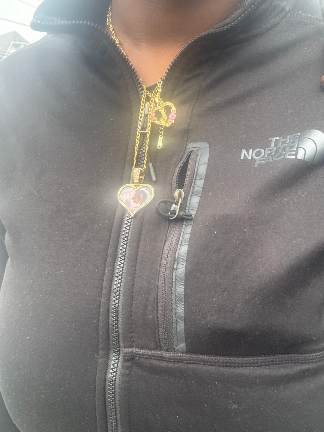 Customer photo review of Iced Photo Pendant w/ Cuban Chain