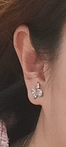 Customer photo review of Eva Butterfly Earrings