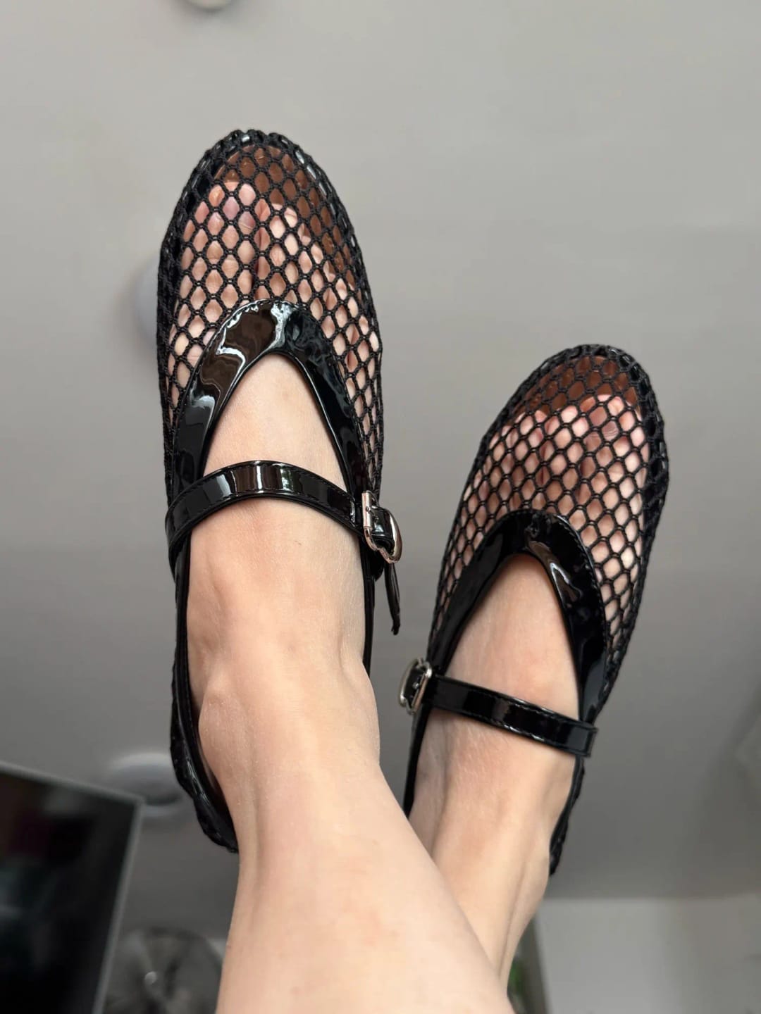 Customer photo review of Jessica Mesh Ballet Flats