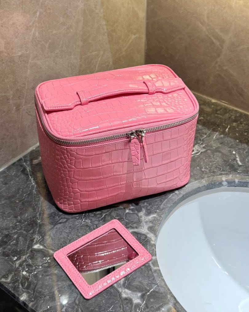 Customer photo review of Croc Vanity Case Pink