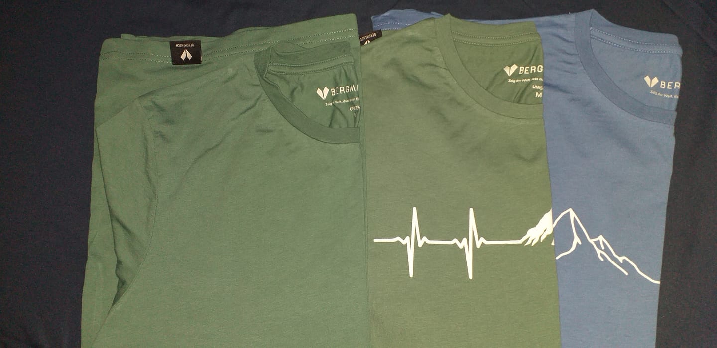 Customer photo review of Herzschlag Berge - Herren Premium Organic Shirt
