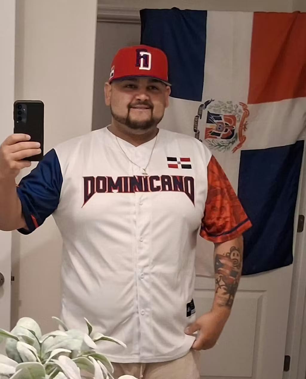 Customer photo review of Dominican Republic Heritage Custom Baseball Jersey
