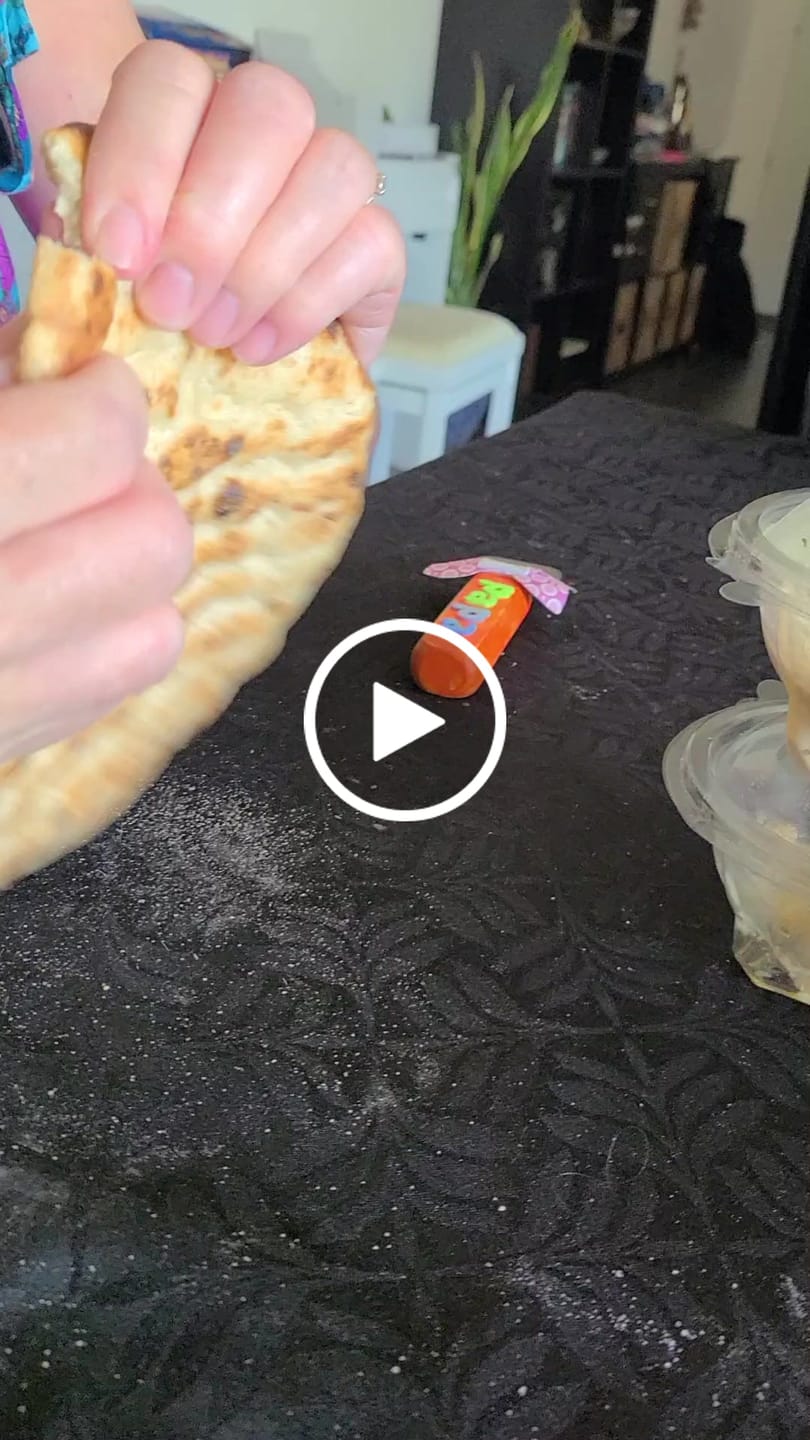 Customer video review of Traditional Greek Wheat Pita Bread – 10 Soft Rounds (16 cm) | 100% Vegan-Friendly