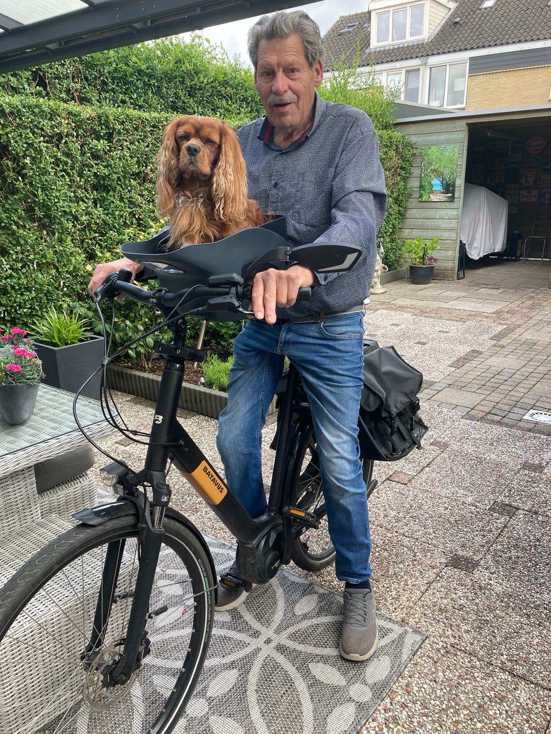 Customer photo review of Kvisp Dog Bike Carrier
