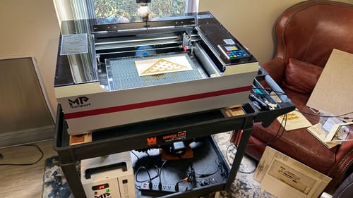 Customer photo review of Bundle Sale | Monport Reno45 Pro Vision 45W Desktop CO2 Laser Engraver & Cutter (16" X 12") with 8MP HD Camera and Magnetic Assisted Focus