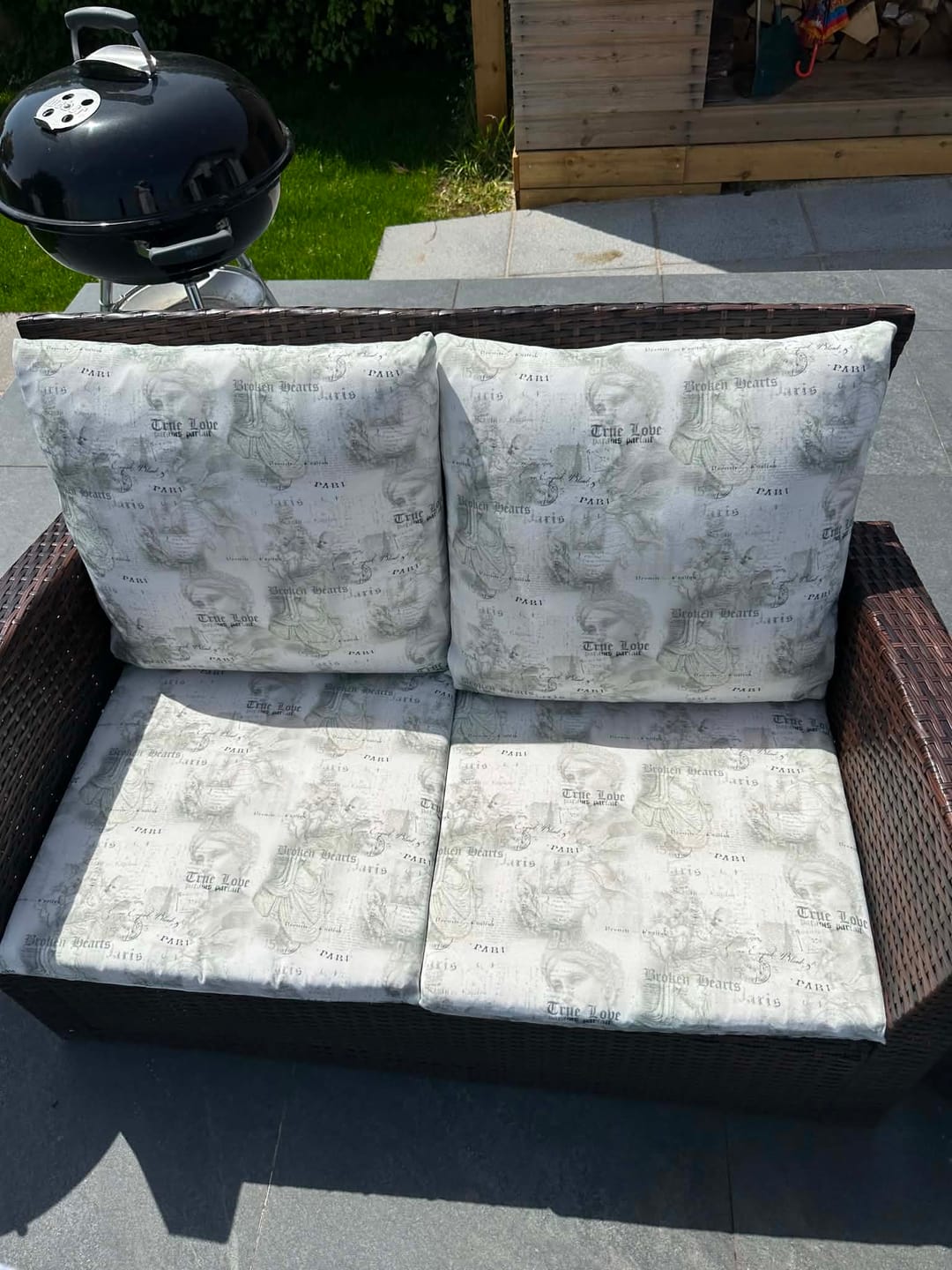 Customer photo review of Paris Print Lightweight Jersey Crepe Fabric 4 Way Stretch