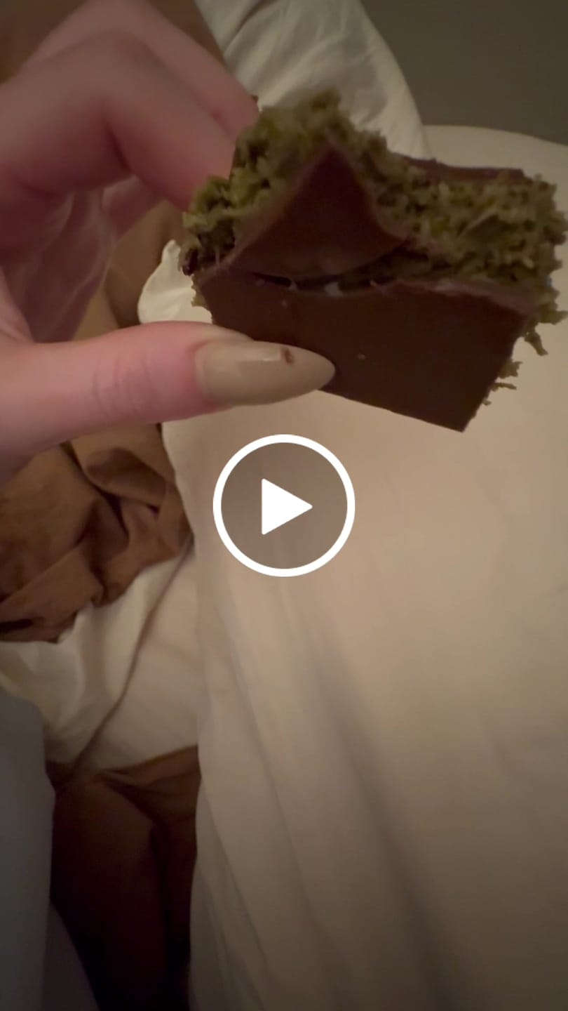 Customer video review of Pistachio Knafeh Bliss Block - Viral Dubai Chocolate Bar 200g
