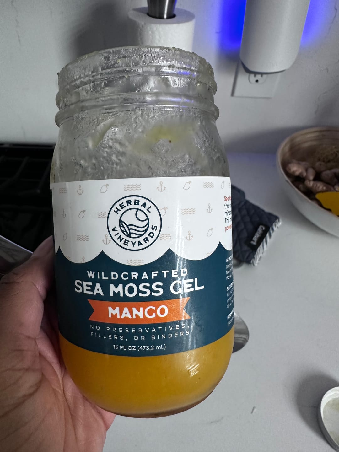 Customer photo review of EXCLUSIVE MANGO SEA MOSS GEL