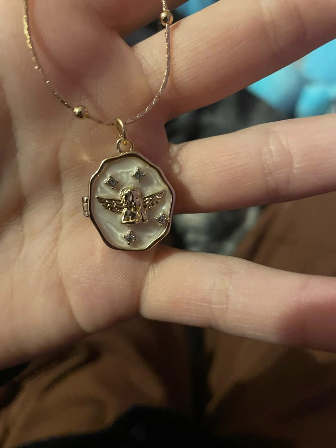 Customer photo review of Relicario Personalizado “Butterfly Love”