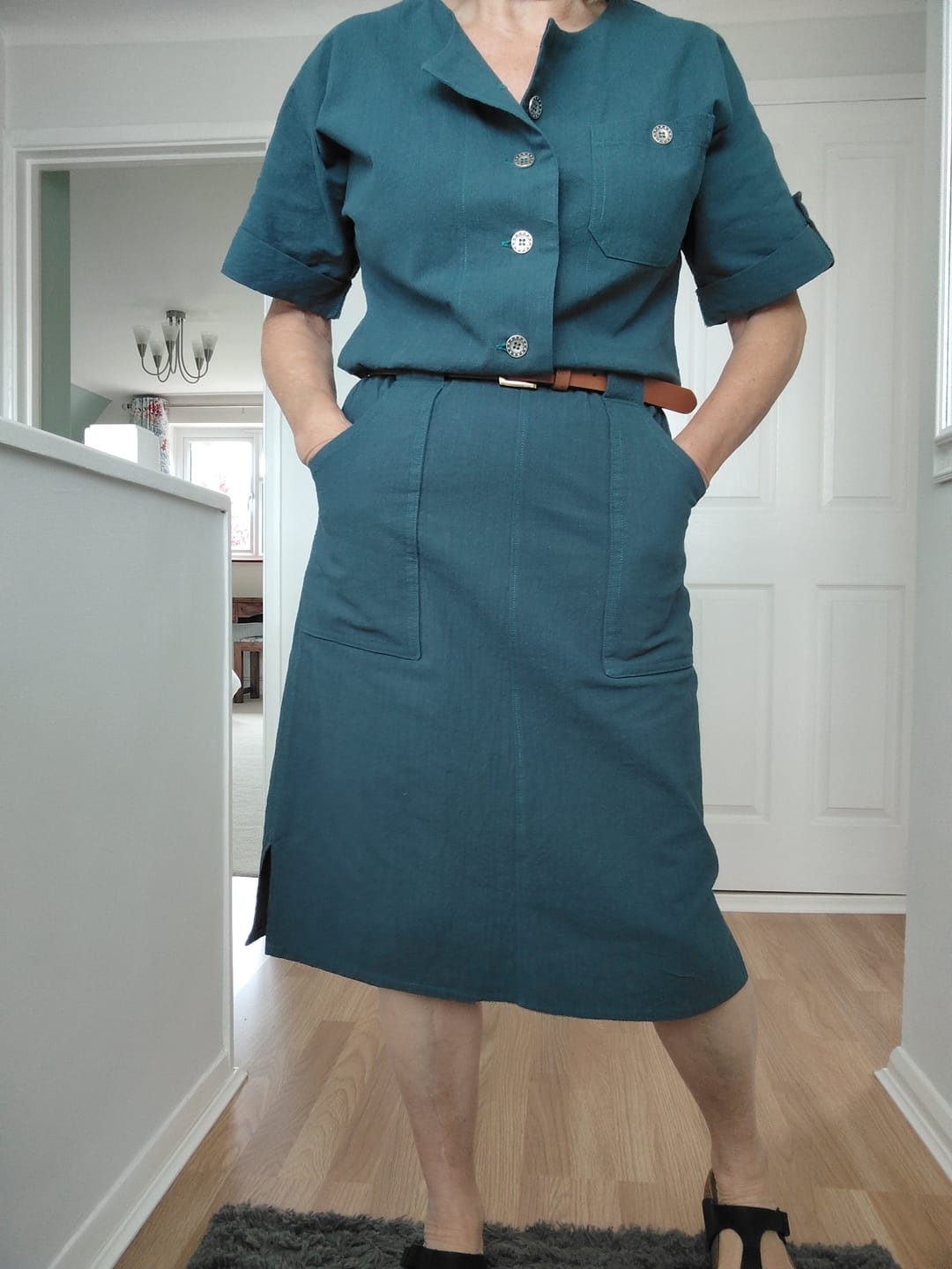 Customer photo review of Linen Feel 100% Cotton Fabric
