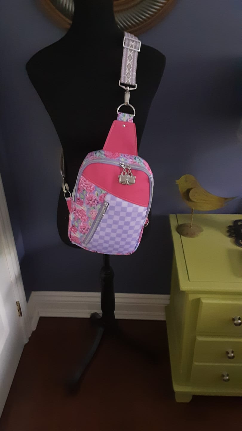 Customer photo review of Pretty Purple Check - Midweight Water Resistant Canvas