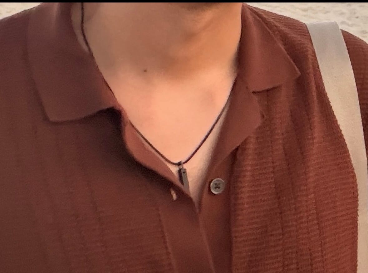 Customer photo review of Charcoal Necklace