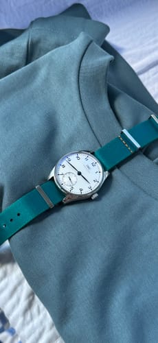 Customer photo review of Blue Lagoon Premium Nylon Watch Strap