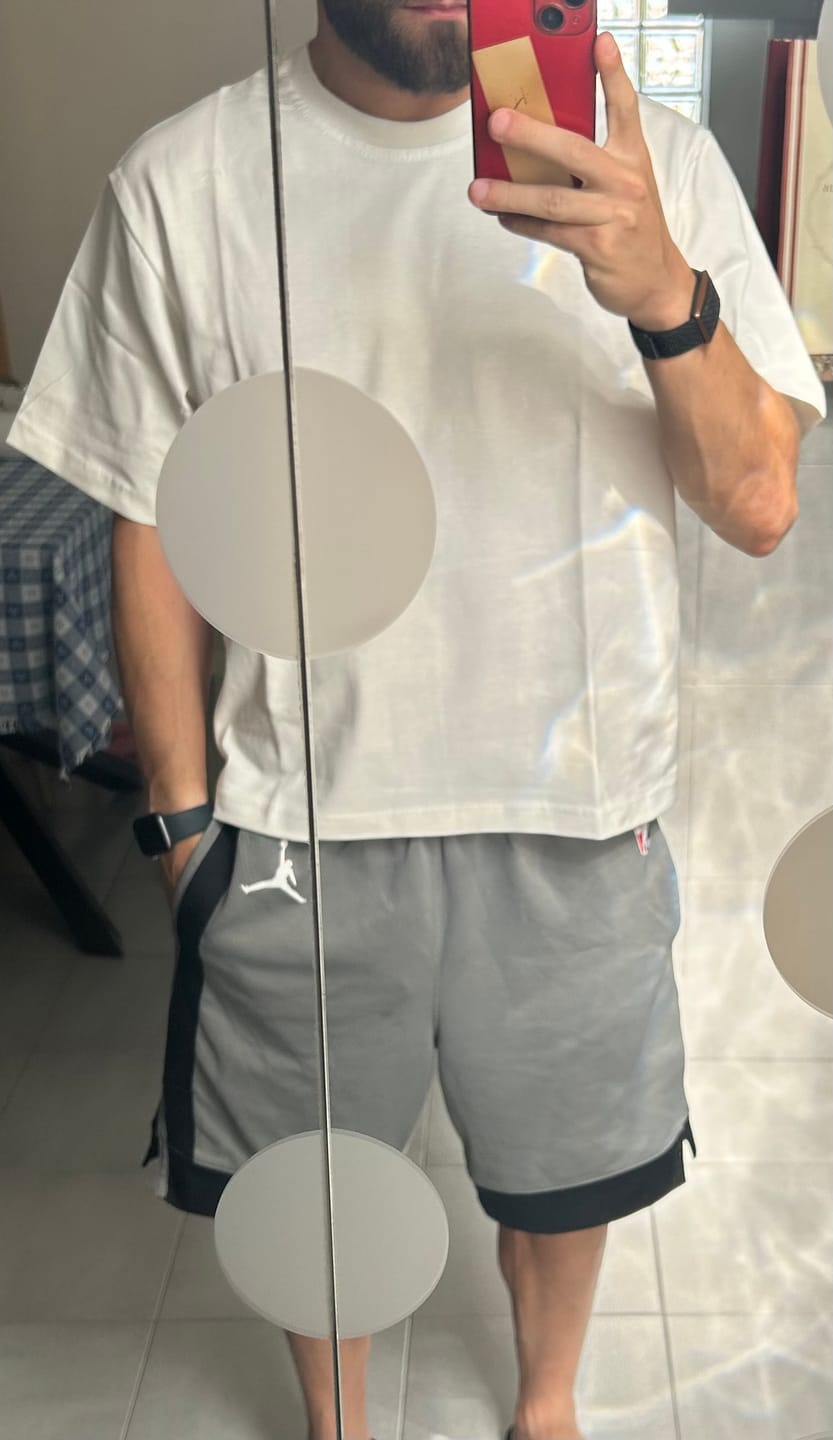 Customer photo review of T-Shirt Cropped Blanks 220GSM Off White