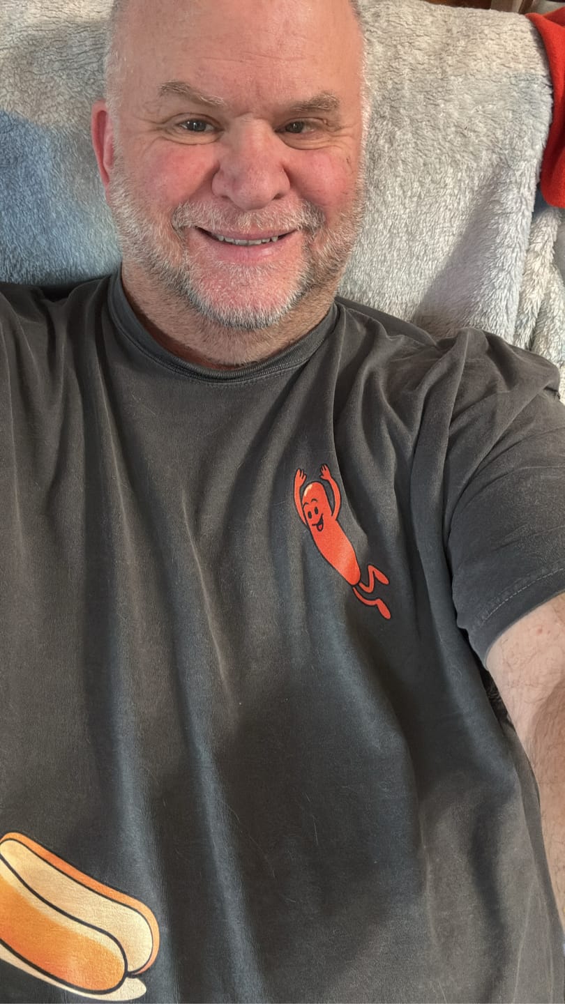 Customer photo review of Hotdog Dive — Premium Tee