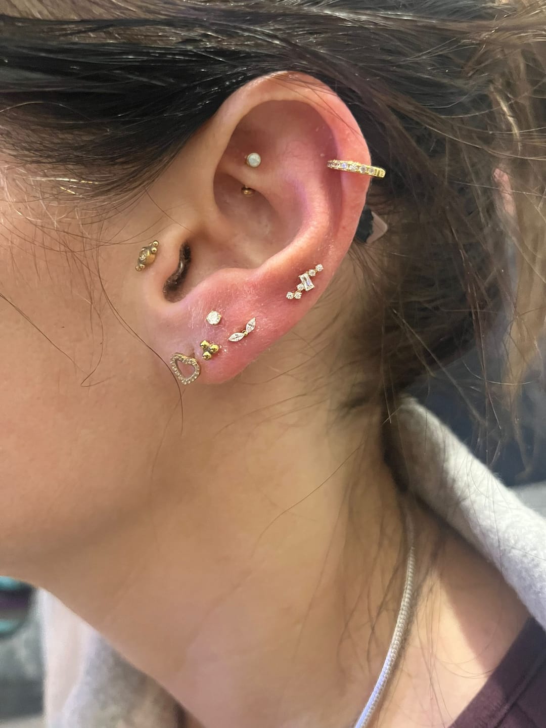 Customer photo review of Aurora Flatback Stud