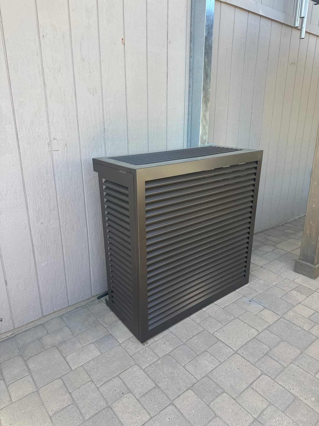 Customer photo review of Mini-Split AC Cover - Bronze