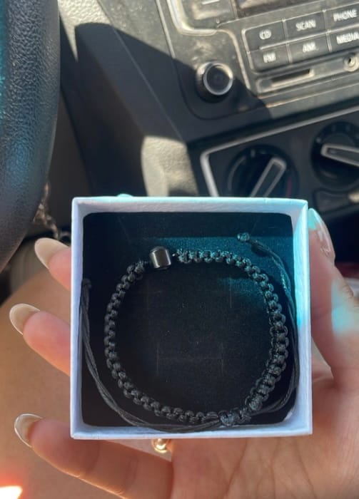 Customer photo review of Pulsera con foto personalizada de proyección