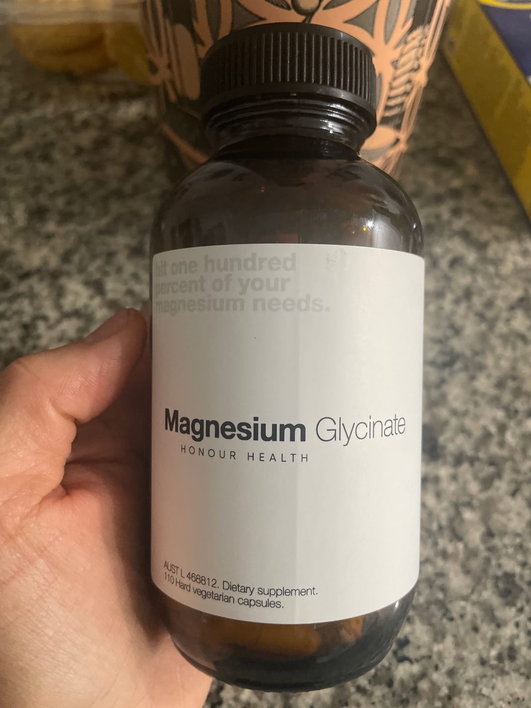 Customer photo review of Magnesium Glycinate (Pure & Unbuffered) - 110 Capsules