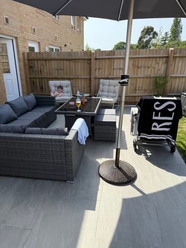 Customer photo review of Kandala - Grey Porcelain Paving Tiles - 900 x 600 x 20mm