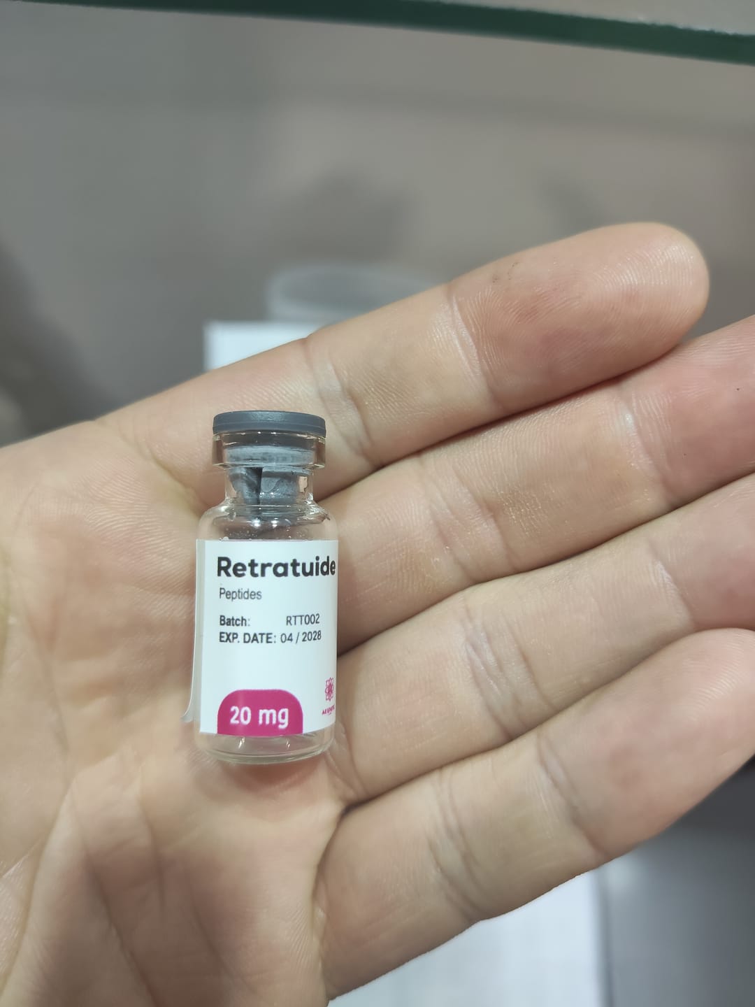 Customer photo review of Aesthetic Labs RT-Triple Agonist 20mg 99% Pureza