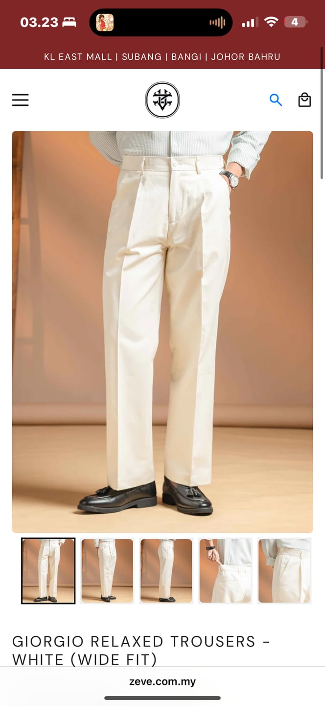 Customer photo review of Siena High-Waist Pleated Trousers - Khakis (Wide Fit)
