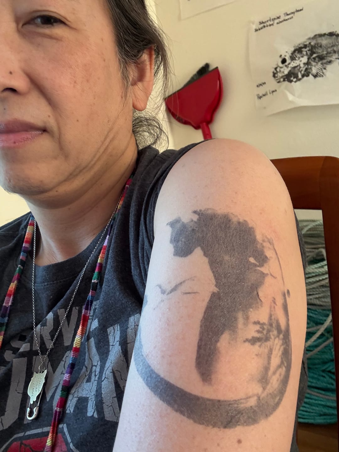 Customer photo review of Zen Ink Cat & Cranes