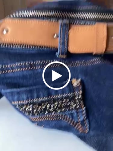 Customer video review of Riñonera RetroChic “Belt Edition” ♻️ Jeans Recycled ♻️ · Edición Limitada · Pieza Única Núm. 18126