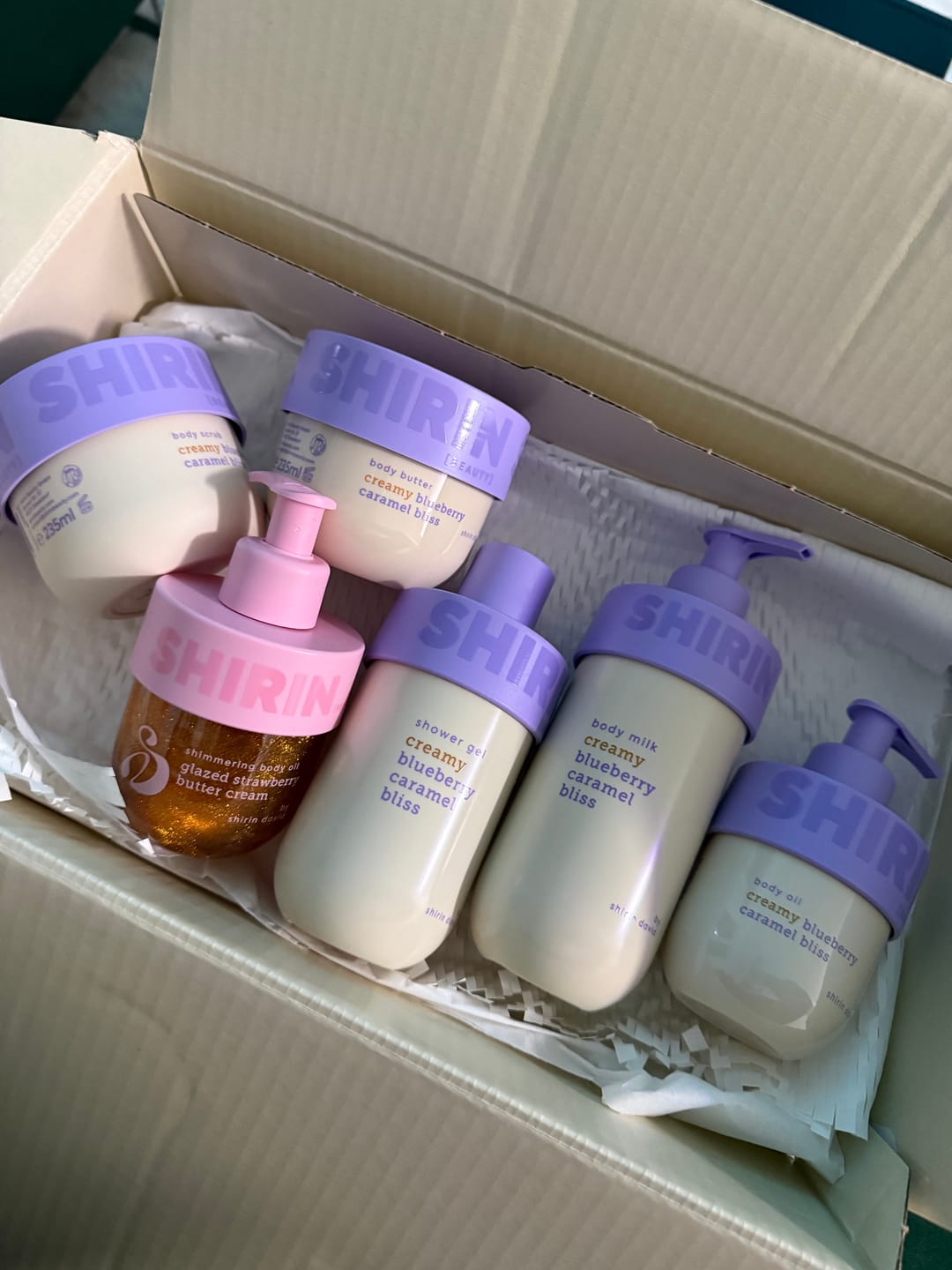 Customer photo review of The Complete Bodycare - 5er Set Creamy Blueberry Caramel Bliss