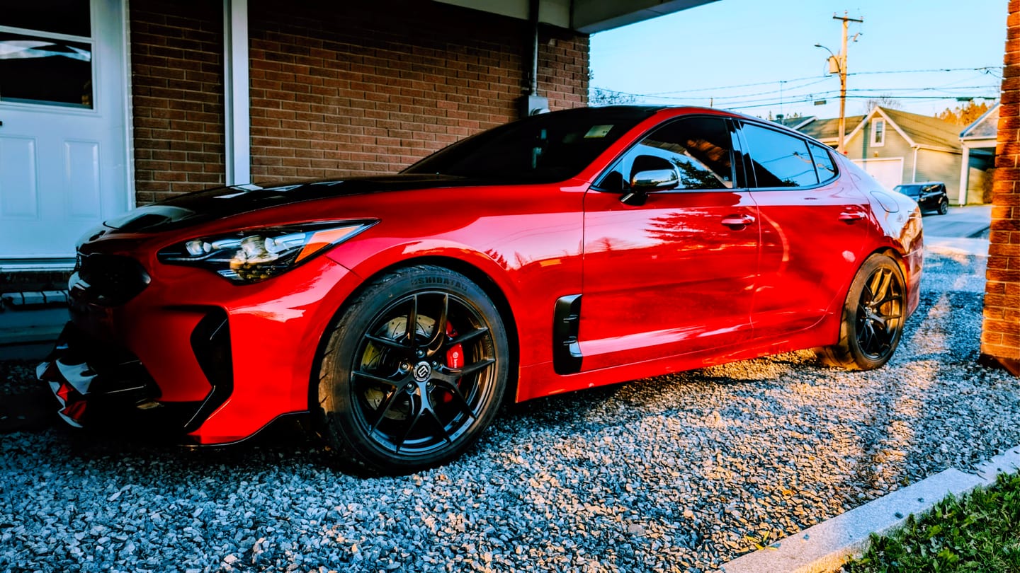 Customer photo review of Performance Brake Kit For 2022 Kia Stinger 3.3L. With Brembo Brakes