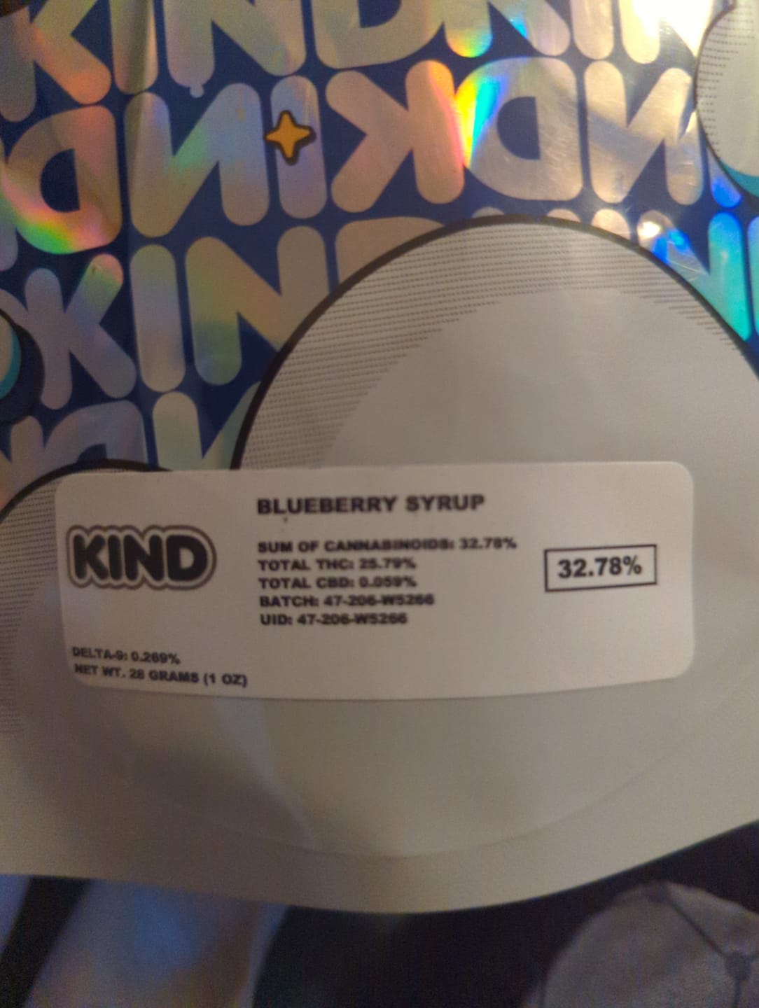 Customer photo review of Blueberry Syrup - 28 Grams - Indica