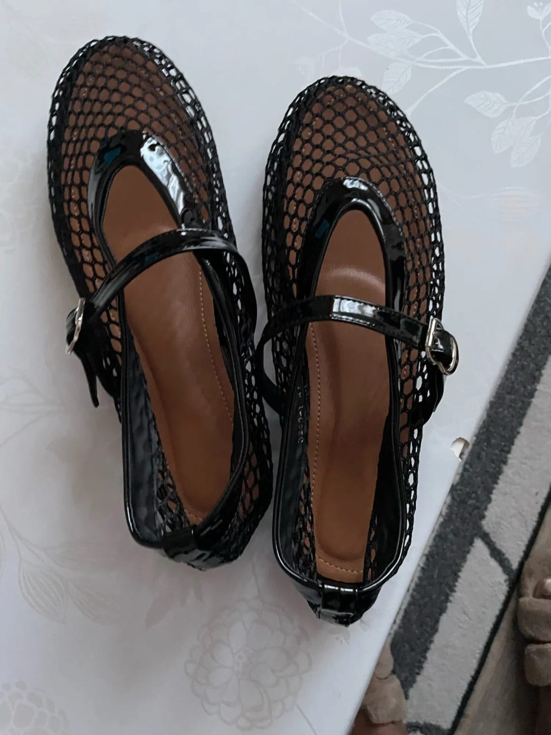 Customer photo review of Jessica Mesh Ballet Flats