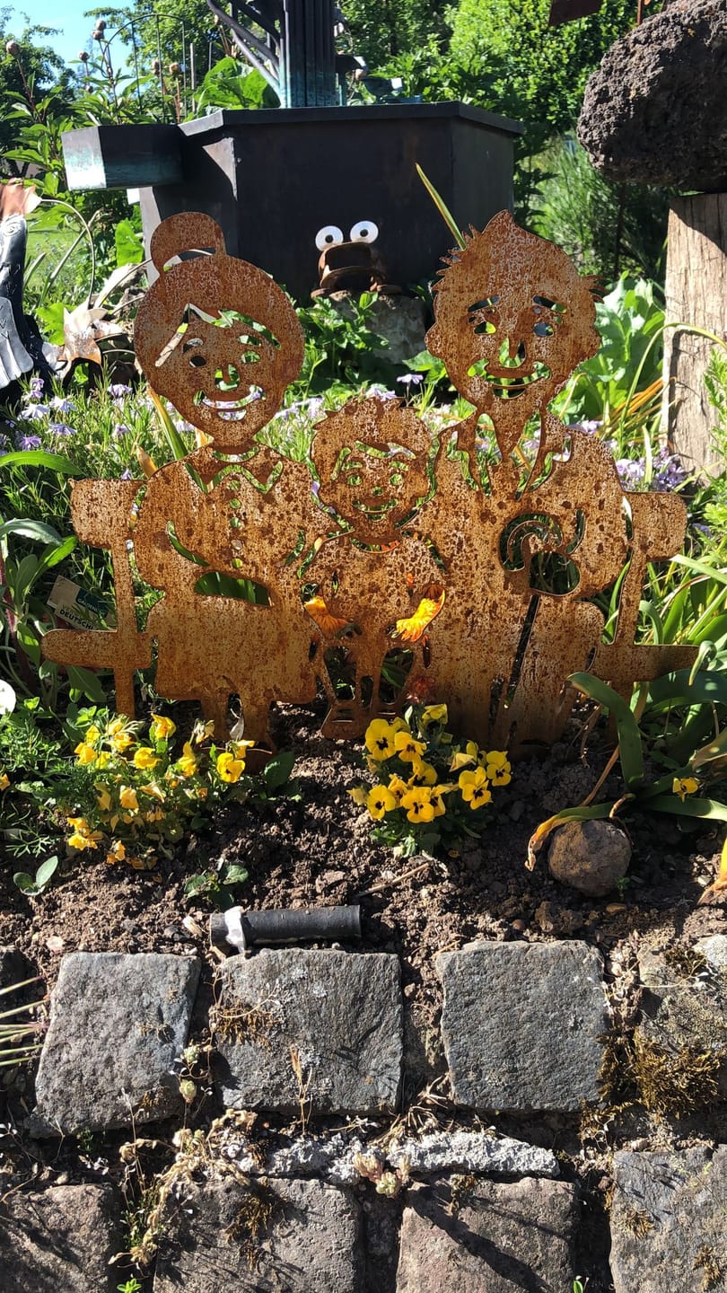 Customer photo review of Gartenstecker Oma & Opa mit Enkel