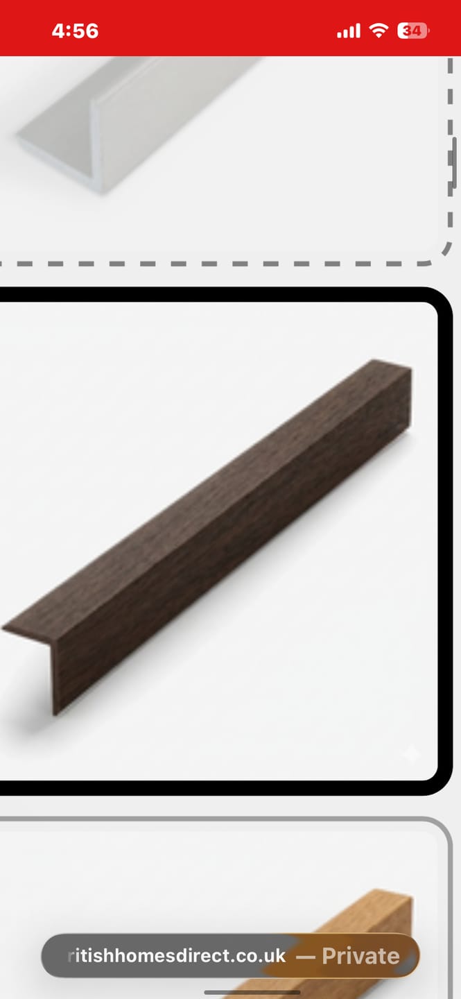 Customer photo review of Outdoor End Trim (Multiple Colours)
