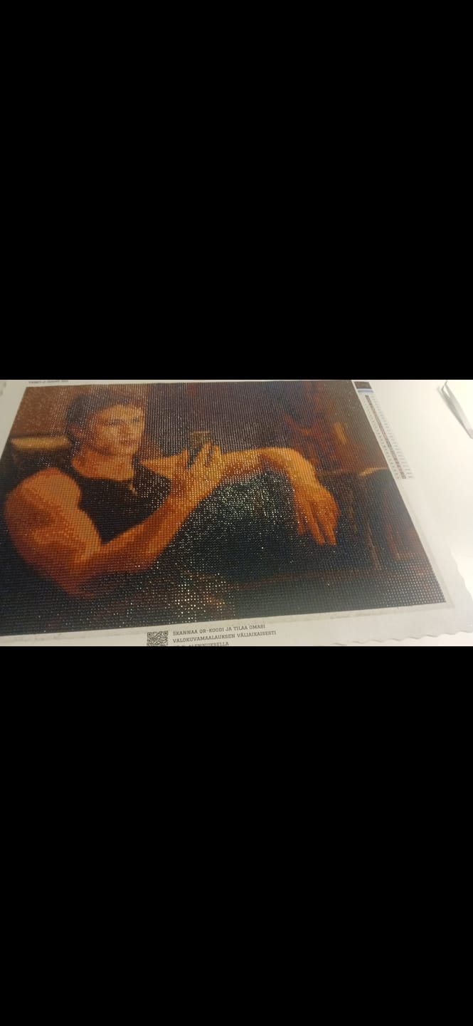 Customer photo review of Diamond Painting -maalaus omasta kuvasta