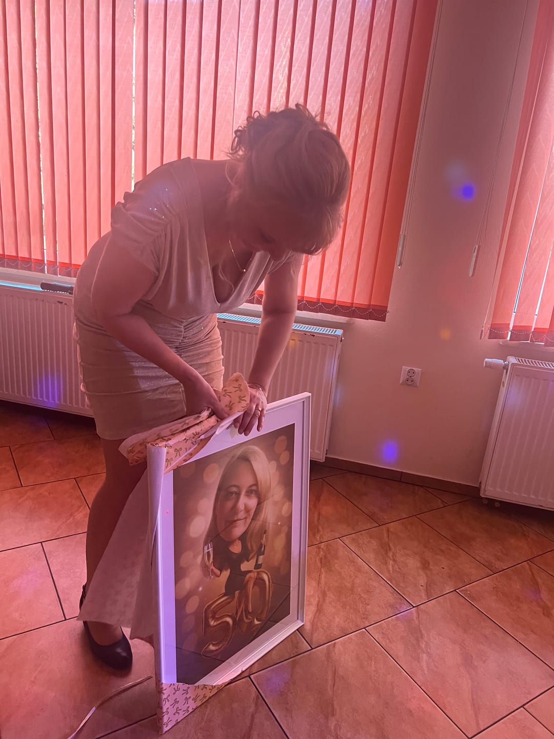 Customer photo review of Szampańskie Urodziny - Karykatura ze zdjęcia
