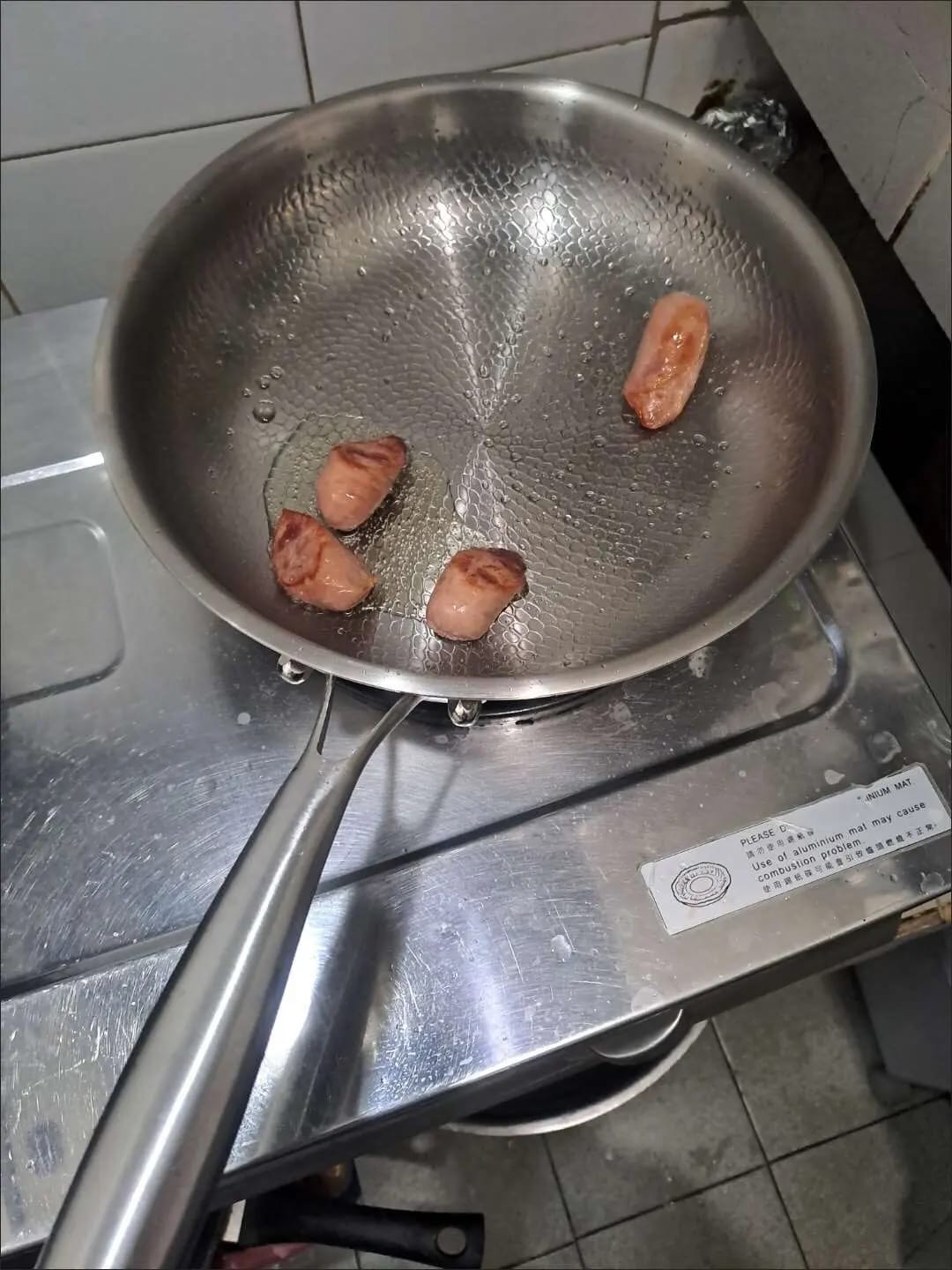 Customer photo review of Pure Titanium Pro Hammered Pan
