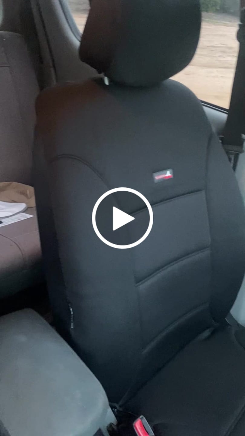 Customer video review of Sharkskin Seat Covers for Mitsubishi Triton MQ/MR (Jan/2015-Dec/2023)