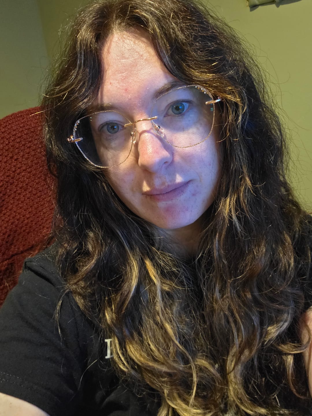 Customer photo review of Aria Eyeglasses